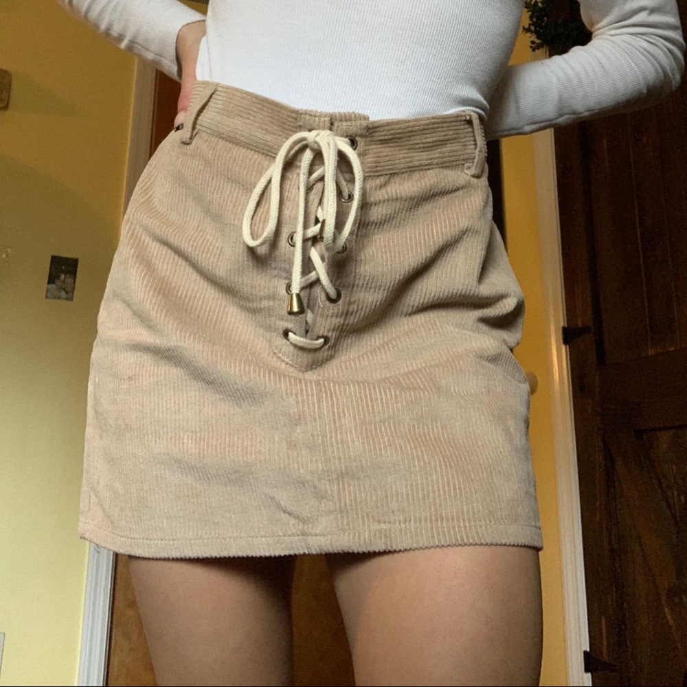 Kendall & Kylie corduroy skirt!